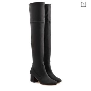 Sam Edelman suede thigh high black boots